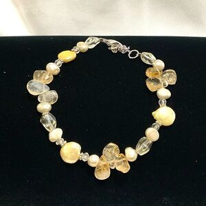 CITRINE & PEARL BRACELET